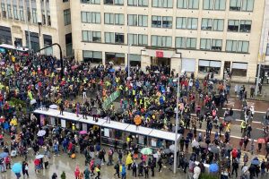 Greta visits Bristol on a damp Friday on February 28 2020. Greta Thunberg, was talking at the Bristol Youth Strike 4 Climate (BY24C) event.