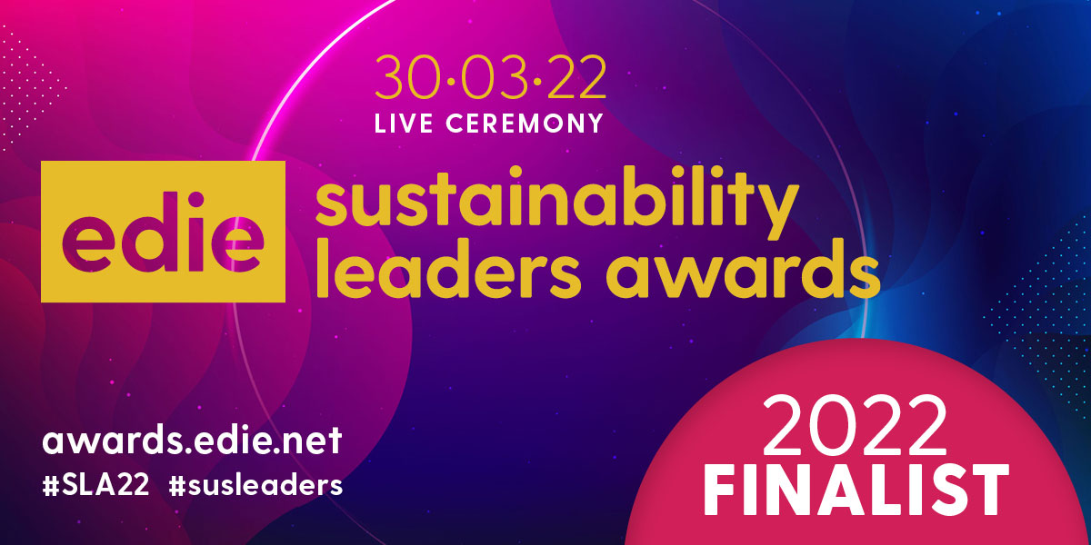 Edie Sustainability Leaders Awards - 2022 Finalist